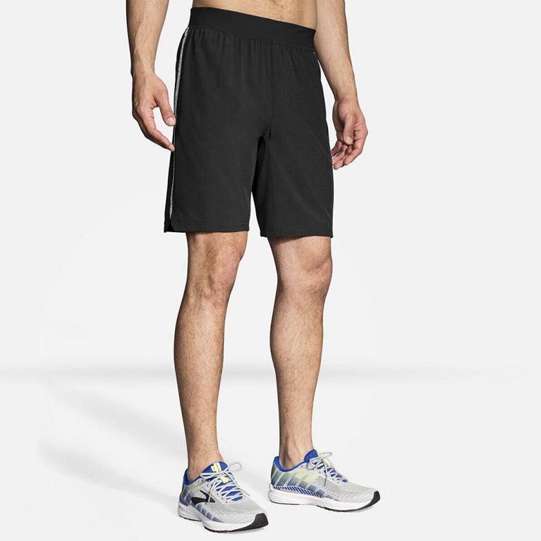 Brooks Men's EQUIP 9 Running Shorts - Grey - Canada (TEHYU-1749)